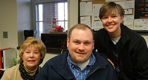 image of three CDS staff members together